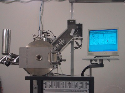 PLD Workstation with MAPLE system and laser scanner