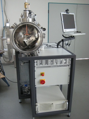 Ion beam sputtering of radioactive samples