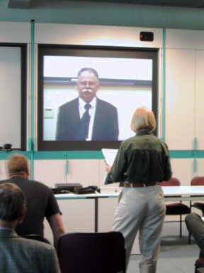 Live video conference presentation
